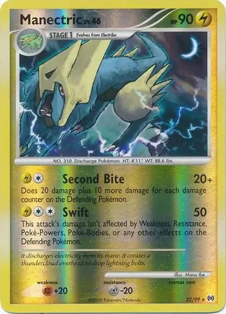 Arceus Set Manectric #22/99 reverse holo